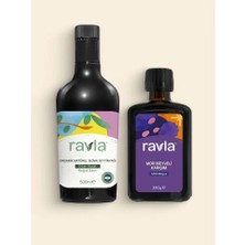 2'li Ürün - Ravla Mor Meyveli Karışım - 330g / Organik Zeytinyağı - Bebek Çocuk Yüksek Polifenol 500ml