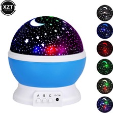 Enashop Star Master Renkli Yıldızlı Gökyüzü Projeksiyon Gece Lambası - Mavi Mavi 36 x 50