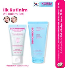 SOONDING Temizleme ve Bariyer Onarıcı Kore Cilt Bakım Seti 2’li – Yüz Temizleyici 50 ml + Hidro Bariyer Krem 80 ml
