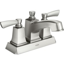 SBN - Store WS84922SRN Conway Iki Kollu Düşük Ark Banyo Musluğu, Nokta Dayanıklı Fırçalanmış Nikel