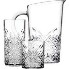 SBN - Store 25 Parça Geniş Aile Seti 12 Su Bardağı 12 Meşrubat Bardağı Sürahi Takımı 5280052790