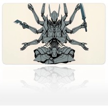 Urzuva Mecha Nirvana 60X40 3mm Kalınlık Premium Gaming Oyuncu Mousepad, Anti Slip Xxl Mouse Pad