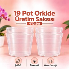 Hüskon Ticaret 19 Pot Özel Üretim Saksısı - Köklü Tropikal Bitkiler Için Özel Üretim Saksısı