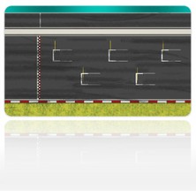Urzuva Grid Line Tarmac 60X40 3mm Kalınlık Premium Gaming Oyuncu Mousepad, Anti Slip Xxl Mouse Pad