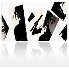 Urzuva Crimson Tear Ronin 60X40 3mm Kalınlık Premium Gaming Oyuncu Mousepad, Anti Slip Xxl Mouse Pad