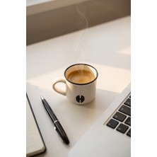 Acar Cozy Porselen Espresso Bardağı Siyah - 60 ml