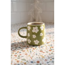 Acar Cozy Porselen Kupa Yeşil - 400 ml