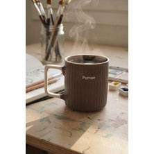 Acar Cozy Porselen Kupa Kahverengi - 340 ml