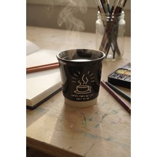 Acar Cozy Porselen Espresso Bardağı Siyah - 180 ml