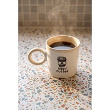 Acar Cozy Porselen Kupa Bej - 280 ml
