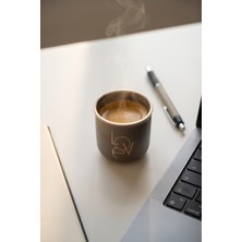 Acar Cozy Porselen Espresso Bardağı Kahverengi - 80 ml