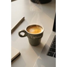 Acar Cozy Porselen Espresso Bardağı Yeşil - 70 ml