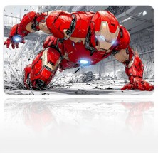 Urzuva Crimson Alloy Strike 60X40 3mm Kalınlık Premium Gaming Oyuncu Mousepad, Anti Slip Xxl Mouse Pad