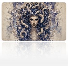 Urzuva Serpent Crown Gaze 60X40 3mm Kalınlık Premium Gaming Oyuncu Mousepad, Anti Slip Xxl Mouse Pad