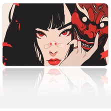 Urzuva Red Mirage 60X40 3mm Kalınlık Premium Gaming Oyuncu Mousepad, Anti Slip Xxl Mouse Pad