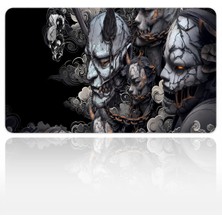 Urzuva Chained Stone Demons 60X40 3mm Kalınlık Premium Gaming Oyuncu Mousepad, Anti Slip Xxl Mouse Pad