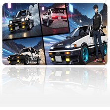 Urzuva Night Drift Legend 60X40 3mm Kalınlık Premium Gaming Oyuncu Mousepad, Anti Slip Xxl Mouse Pad
