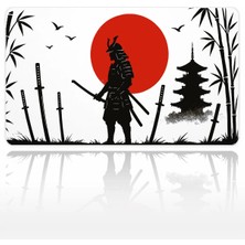 Urzuva Spirit Of The Samurai 60X40 3mm Kalınlık Premium Gaming Oyuncu Mousepad, Anti Slip Xxl Mouse Pad