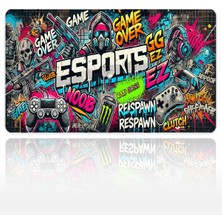 Urzuva Final Level Arena 60X40 3mm Kalınlık Premium Gaming Oyuncu Mousepad, Anti Slip Xxl Mouse Pad