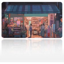 Urzuva Tokyo Market 60X40 3mm Kalınlık Premium Gaming Oyuncu Mousepad, Anti Slip Xxl Mouse Pad