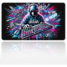 Urzuva The Goat Mode 60X40 3mm Kalınlık Premium Gaming Oyuncu Mousepad, Anti Slip Xxl Mouse Pad