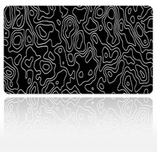 Urzuva Topographic Flow 60X40 3mm Kalınlık Premium Gaming Oyuncu Mousepad, Anti Slip Xxl Mouse Pad