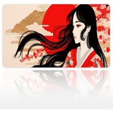 Urzuva Silence Of The Crimson Sun 2 60X40 3mm Kalınlık Premium Gaming Oyuncu Mousepad, Anti Slip Xxl Mouse Pad