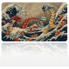 Urzuva Serpent Surge 60X40 3mm Kalınlık Premium Gaming Oyuncu Mousepad, Anti Slip Xxl Mouse Pad