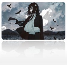 Urzuva Raven Overcast 60X40 3mm Kalınlık Premium Gaming Oyuncu Mousepad, Anti Slip Xxl Mouse Pad