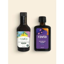 2'li Ürün - Ravla Mor Meyveli Karışım 330g / Ravla Organik Zeytinyağı - Bebek Çocuk Yüksek Polifenol 250ml