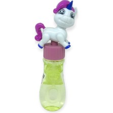 SBN - Store Sevimli Unicorn Figürlü Baloncuk Şişesi - Eğlenceli Köpük Çıkartma Oyuncak - Beyaz (Lisinya)