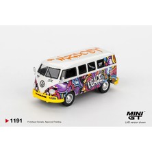 Mını Gt Mini Gt Volkswagen Type 2 T1 Bus Peace Graffiti 1:64 Model Araba 1191