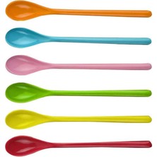 SBN - Store Nisa Plastik Lüx Kaşık Renkli 6 Lı