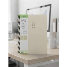 Gıpta 2027 422 -Sek 20X28 Haftalık Ajanda Krem