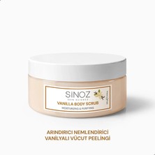 Sinoz Body Scrub Besleyici Arındırıcı Nemlendirici Vanilyalı Vücut Peelingi 300 gr