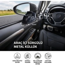 Hereveoyuncak Araç Içi Salyangoz Küllük – Sürgülü Kapaklı, Metal Hazneli, Koku Yayılımını Azaltmaya Yardımcı Kapı Koluna Takıllabilen Otomobil Küllüğü