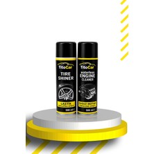 Titocar Susuz Motor Temizleme Spreyi 500 ml & Lastik Parlatma Spreyi 500 ml
