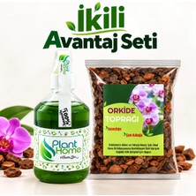Hüskon Ticaret Planthome Powermix Bitki Besini ve 3 Litre Orkide Toprağı Set