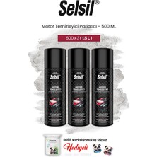 Palmolive Selsil 3'lü Motor Temizleyici Parlatıcı, 500 ml ve Rosie Pamuk