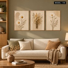 Akıllı Kağıt Yapışkanlı Keçe Tablo - Poster Çiçek (MODEL-116)