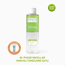 Sinoz Çift Fazlı Micellar Makyaj Temizleme Suyu 200 ml (Suya Dayanıklı Makyaj)
