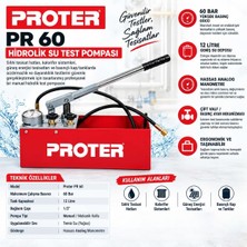 Proter Pr 60 Hidrolik Su Test Pompası
