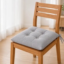SBN - Store Bağcıklı Sandalye Minderi · 40 × 40 × 4 cm | Gri | Iç Mekân