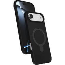 Mabelme Store Apple Iphone 17 Air Regal Magsafe Standlı Kapak - Siyah