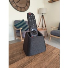 SBN - Store 3D Baskı Tek Kumandalık Kumanda Standı Masa Üstü Kumanda Tutucu Dokulu Mat Siyah