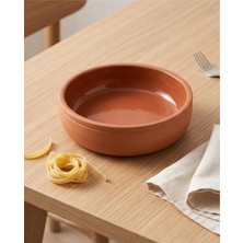 Terravase Doğal Toprak Sırlı Tepsi Güveç - 30CM