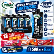 Pınar Laktozsuz Yüksek Proteınlı Sut 500ML x 6 Adet (Hedıyelı)