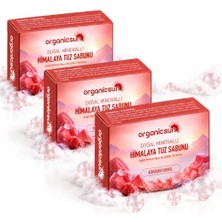 Mythriva Himalaya Tuz Sabunu 120 gr x 3 Adet Köpüren Formül - Zengin Doğal Mineralli Pembe Himalaya Kaya Tuzu Sabunu