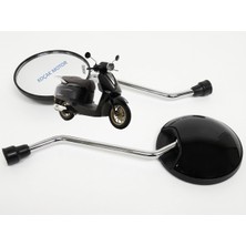Koçak Motor Rks Parmida 50 -Akalite- Ayna Takımı Parlak Siyah