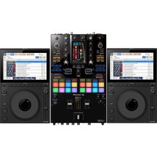 AlphaTheta 2 Adet CDJ-1500X Multi Player + 1 Adet DJM-S11 Profesyonel 2 Kanal Scratch Battle DJ Mixer